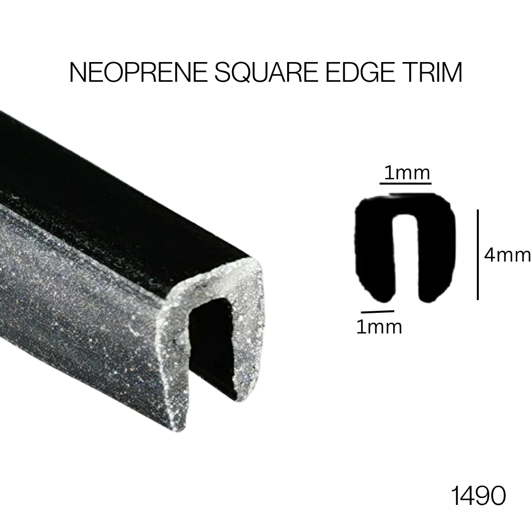 COR 1490 NEOPRENE SQUARE EDGE TRIM - Corseal