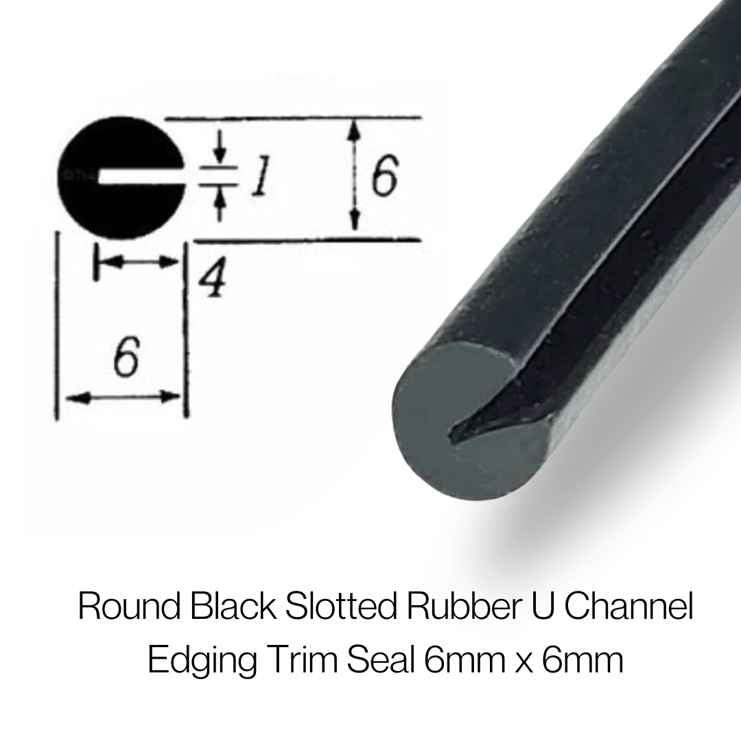 COR 1217 Rubber U Channel Slot Extrusion - Corseal