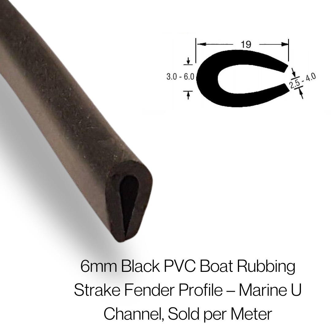 COR 1638 EPDM U CHANNEL EDGE TRIM - Corseal