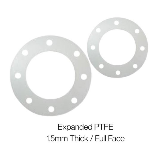 1.5mm Cortex® Expanded PTFE Gasket Sheets – Full Face - 1/2' to 8'  | High-Temp & Pressure Resistant
