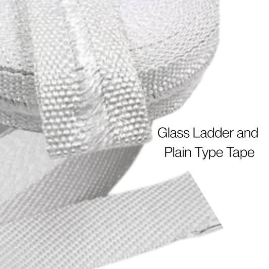 E-Glass Fibre Webbing Tape – Heat Resistant Insulation (550°C) | Ladder or Plain | 30m Coils - Corseal