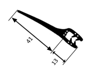 COR 022 High Finned Edge Trim - Corseal