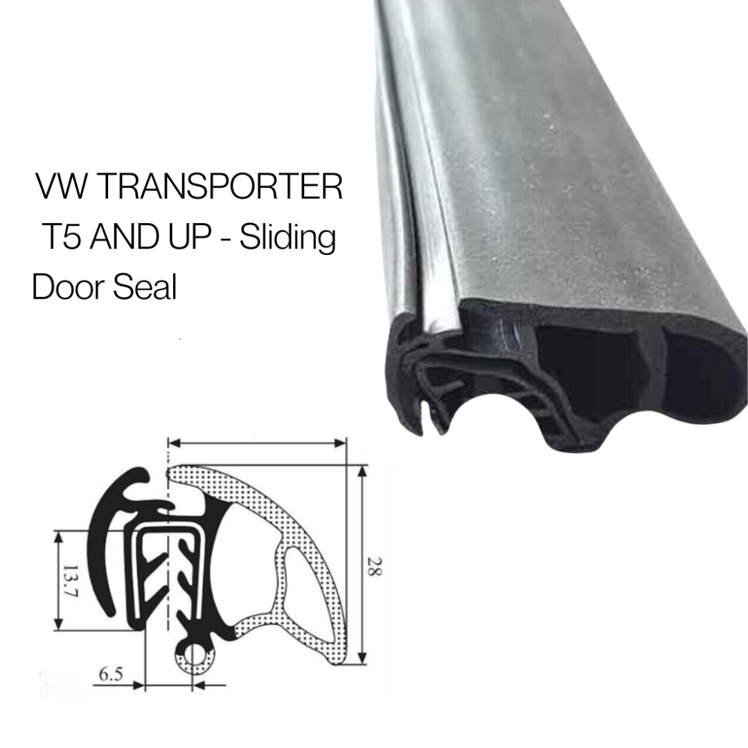 COR 2416 VW Transporter T5/T6 Side Panel Door Seal – Durable Rubber Weatherstrip - Priced Per Meter - 50m Coils Available - Corseal