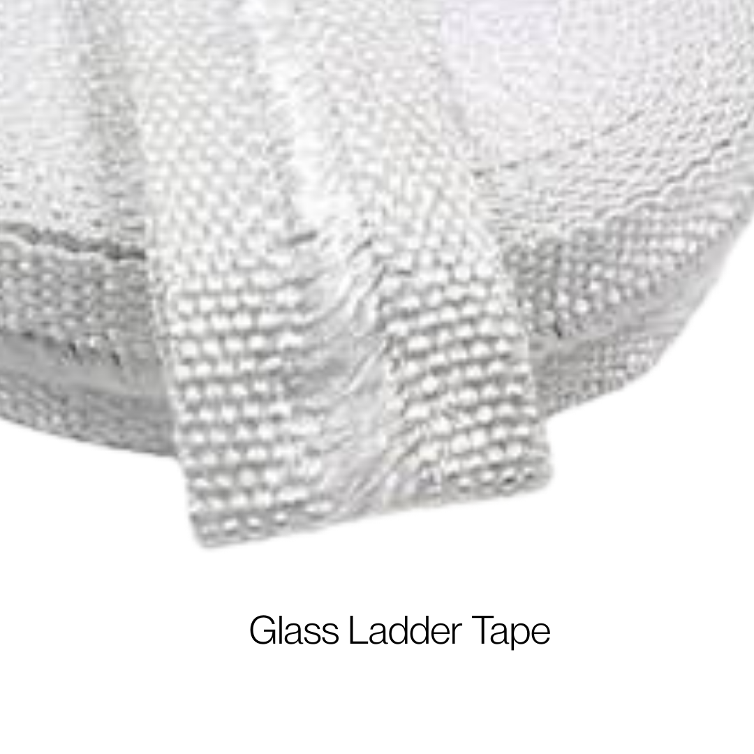 E-Glass Fibre Webbing Tape – Heat Resistant Insulation (550°C) | Ladder or Plain | 30m Coils - Corseal