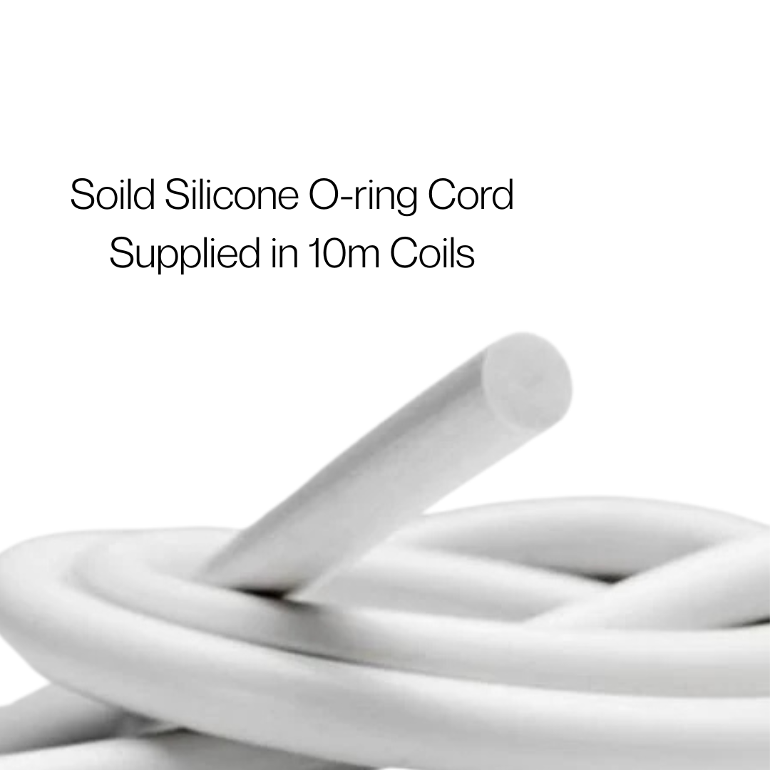 White Silicone Solid Cord – High Temp, Food & Medical Grade Rubber - Corseal
