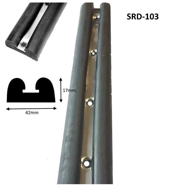 Marine Grade Rubber Double D Fender - Corseal