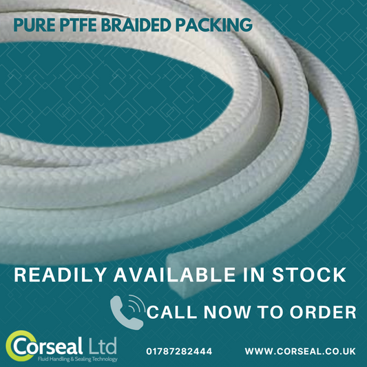 Pure PTFE Braided Packing