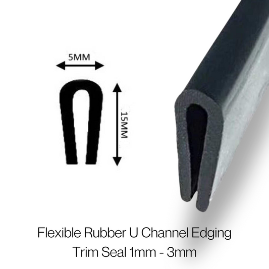 COR 2  EPDM U Channel Edge Trim