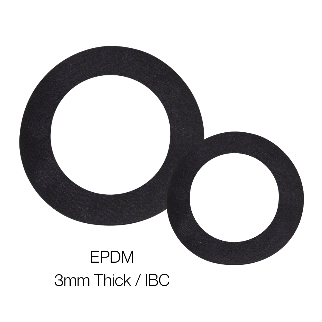 WRAS Approved EPDM Gasket – Potable Water Safe | 3mm| IBC | 1/2' to 8' Weather & Ozone Resistant
