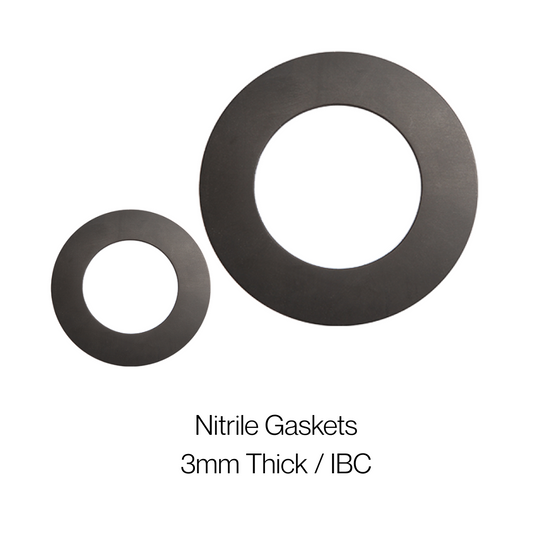 Nitrile Rubber Gasket – IBC, 3mm Thick | 1/2' to 8' | Oil & Solvent Resistant (Per Gasket Pricing)