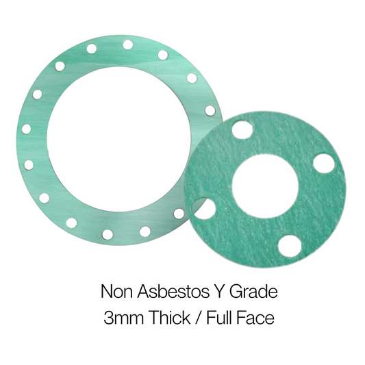 AF300 Y Grade Non-Asbestos Gaskets – 3mm | 1/2' to 4' Medium-Duty Sealing for Water, Steam and Oils