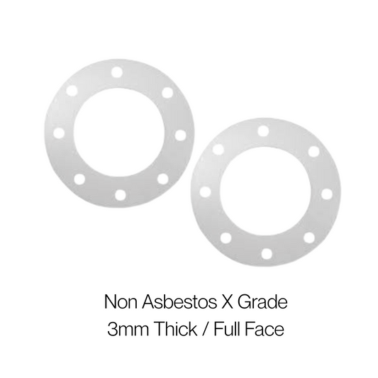 C400 X Grade Non-Asbestos Gasket – Full Face, 3mm Thick | 1/2' to 4' | High-Temperature, High-Pressure Resistant