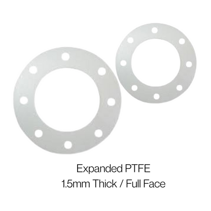 1.5mm Cortex® Expanded PTFE Gasket Sheets – Full Face - 1/2' to 8'  | High-Temp & Pressure Resistant - Corseal