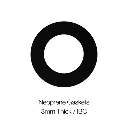 3mm Neoprene Gasket for IBC Tanks – 10' to 24' - Rubber Seal, Durable & Chemical Resistant - Weatherproof - Grades 150, 300, PN16 - Various Sizes