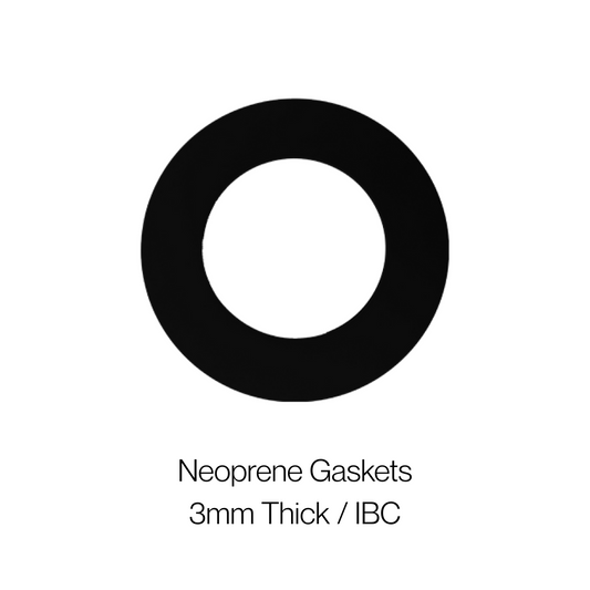 3mm Neoprene Gasket for IBC Tanks – 10' to 24' - Rubber Seal, Durable & Chemical Resistant - Weatherproof - Grades 150, 300, PN16 - Various Sizes