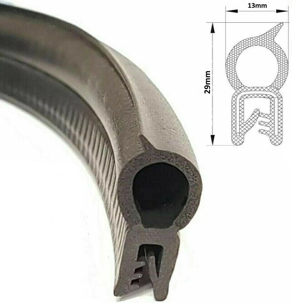 COR-A 2.098 Vertical PVC rubber Trim with Neoprene Sponge Bubble - Corseal