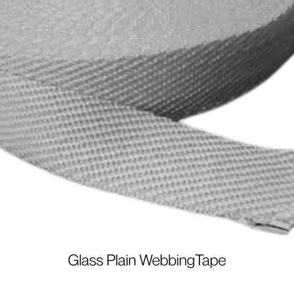 E-Glass Fibre Webbing Tape – Heat Resistant Insulation (550°C) | Ladder or Plain | 30m Coils - Corseal