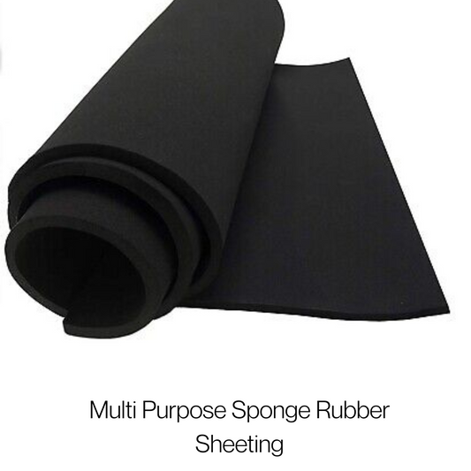 Multi-Purpose Neoprene/EPDM Sponge Rubber Sheet | No Adhesive | Various Thicknesses Available