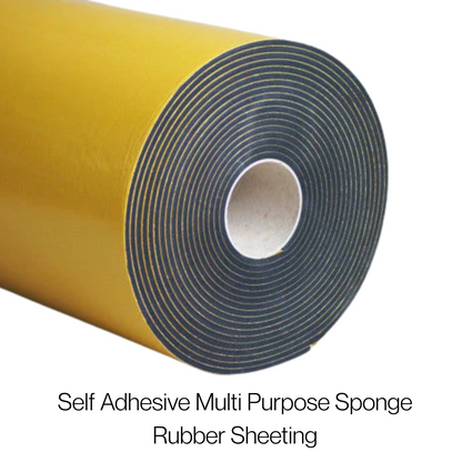 Self-Adhesive Neoprene/EPDM Sponge Rubber Sheeting – Closed Cell, Weather & Oil Resistant - Corseal