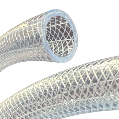 XL - Lightweight Clear Braided PVC Hose - Corseal
