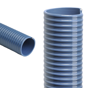 Blue PVC-NBR Hose with anti-shock PVC reinforcement. - Corseal