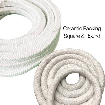 Ceramic + Inconel Packing (Square & Round) – Wire Reinforced, High Temperature 1260°C - Corseal