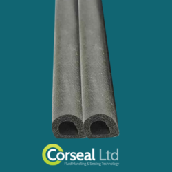 EPDM Double D Self Adhesive Hollow Foam Seal - Corseal