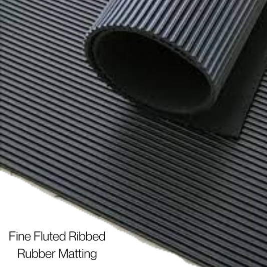 Fine Ribbed Rubber Matting – Slip Resistant Workbench & Industrial Mats