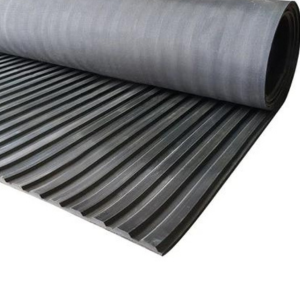 Broad Ribbed/fluted Rubber Matting - Corseal