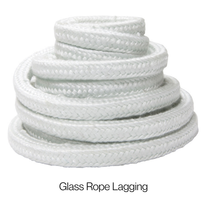 Glass Fibre Rope Lagging – High Temperature Insulation (30m Coils) - Corseal