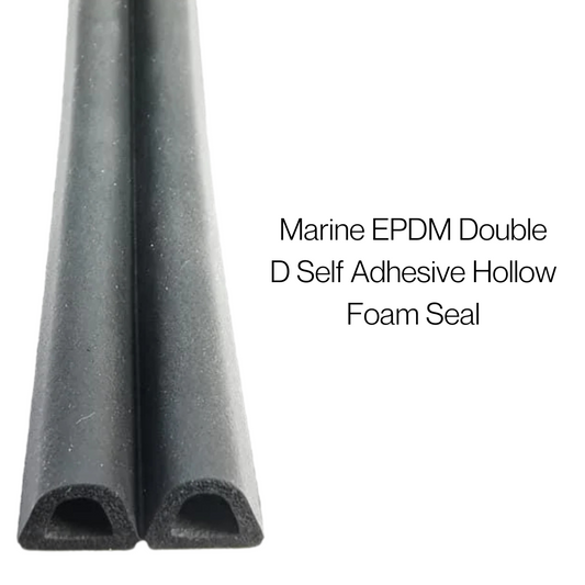 Double D Self-Adhesive Hollow Foam Seal | EPDM Weatherproof Door & Window Seal