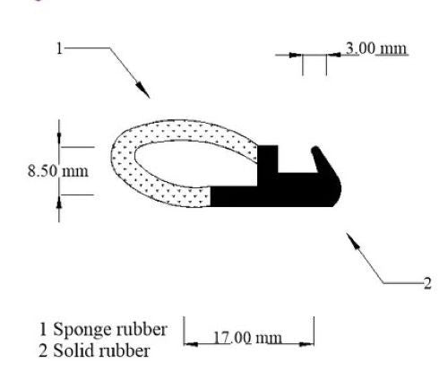 CRS36 Universal Caravan Outboard Battery Box Seal - Corseal