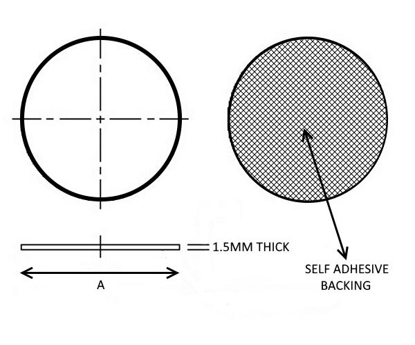 Zero Residue Adhesive Flange Rubber Discs - Corseal